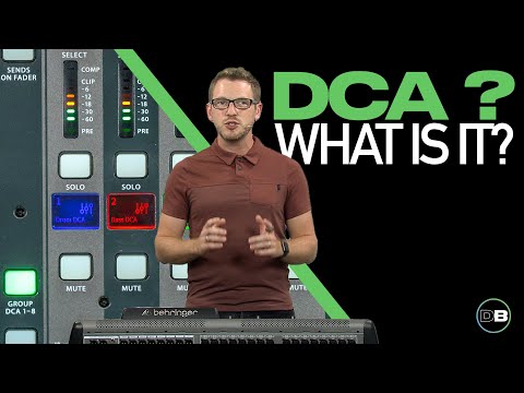 Видео: Behringer X32 DCA — Что такое DCA?