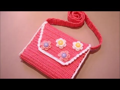Видео: Детская сумочка крючком.Часть №3