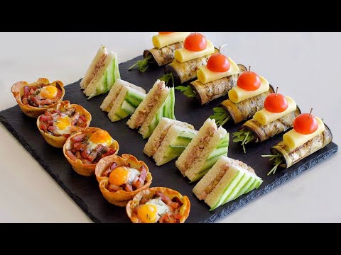 Видео: 3 оригинальные и простые закуски | Закуски, которые произведут впечатление на ваших вечеринках