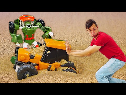 Видео: Видео онлайн - Самый крутой ТОБОТ! Соревнования машинок роботов! - Новые игры @GulliverRu