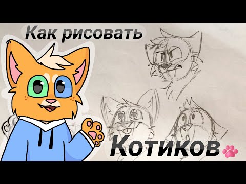 Видео: КАК Я РИСУЮ КОТИКОВ (Туториал)
