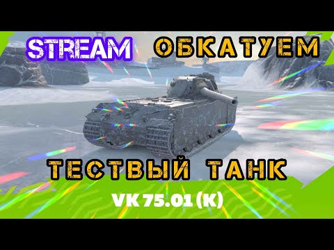 Видео: Tanks Blitz КАТАЕМ НА ТЕСТОВОМ ТАНКЕ  VK 75.01 ( K )