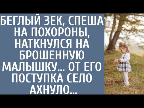 Видео: Беглый зек, спеша на похороны бабушки, наткнулся на замерзающую малышку… От его поступка село ахнуло