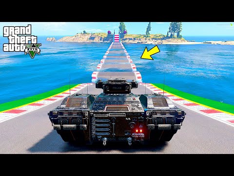 Видео: ПРОЕХАЛ ВОДНЫЕ КОЧКИ на ТАНКЕ ИЗ БУДУЩЕГО в ГТА 5 МОДЫ - ЭКСПЕРИМЕНТЫ в GTA 5