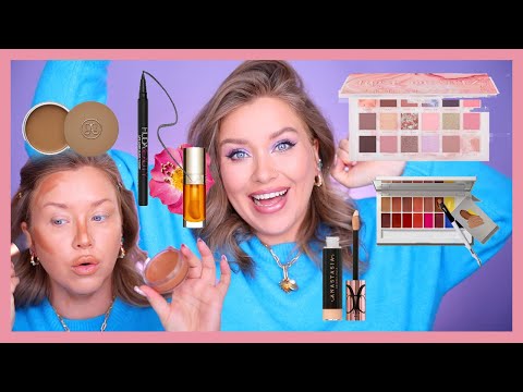 Видео: ВСЁ ЛИЦО ПЕРВЫХ ВПЕЧАТЛЕНИЙ I Huda Beauty, Clarins, ABH