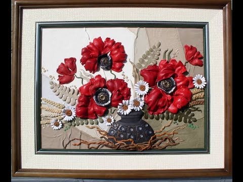 Видео: Объемные картины из кожи.Идеи для творчества.