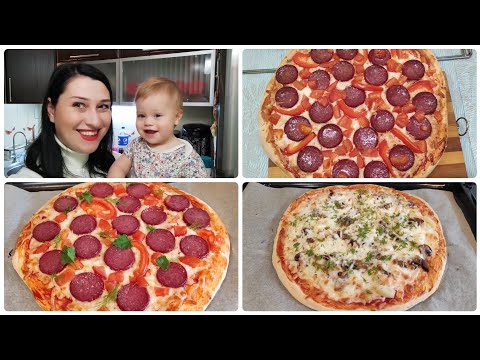 Видео: Подготовка ко Дню рождения началась🍣Печём с девчонками пиццу🍕 Первые шаги Камилы