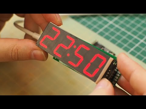 Видео: Семисегментный индикатор WeAct TM1652 0,8 или Часы на ATtiny85