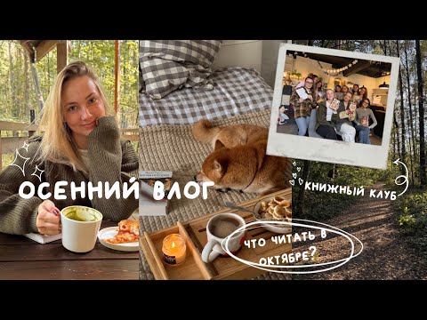 Видео: осенний книжный влог | книжный клуб, прогулка в лесу, вдохновение на чтение