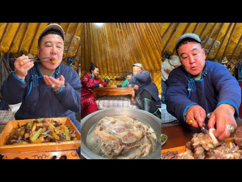 Видео: Традиционная монгольская жизнь в Чаба Баннер! 3 #еда #кулинария #монголия