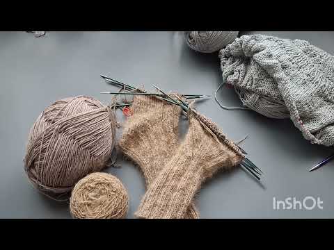 Видео: Готовые работы,  работы на спицах!