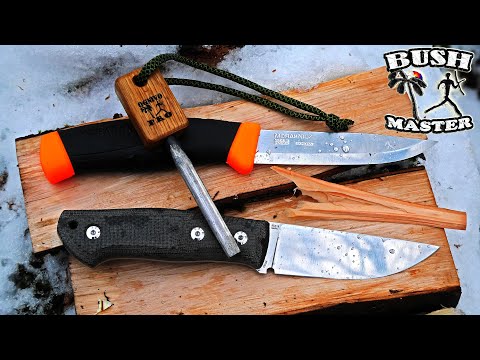 Видео: Нож от Андрея Бирюкова 95Х18 СН-5-2 против Morakniv Companion. Ножи для леса