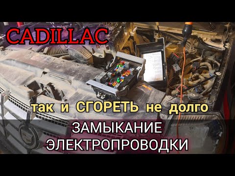 Видео: Чуть не сгорел Escalade. Что будет если откладывать ремонт автоэлектрики. Замыкание электоприводки.