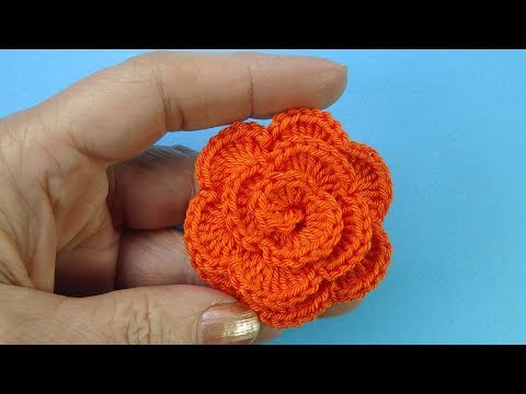 Видео: НОВЕНЬКИЙ ВЯЗАНЫЙ ЦВЕТОЧЕК  - вязание крючком 108