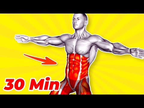 Видео: ➜ 30-МИНУТНАЯ Тренировка для Плоского Живота для Мужчин ➜ Сжигайте Жир на Животе Дома