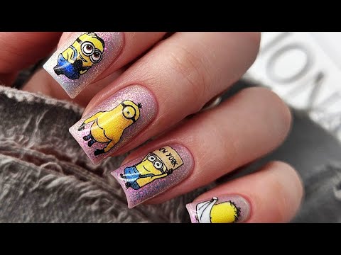 Видео: Очень милый и необычный дизайн😍 Стемпинг, сладеры и красивые цвета🔥#nailart #ногти #дизайнногтей