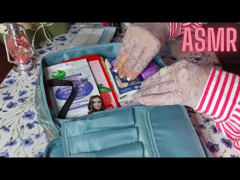 Видео: АСМР🌸 Собираю косметичку в путешествие
