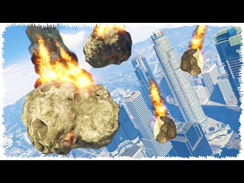 Видео: ҚАЛАНЫ ҮЛКЕН МЕТОРИТТЕР БАСЫП ТАСТАДЫ (GTA V)