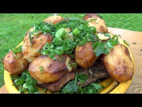 Видео: Картошка с мясом в казане