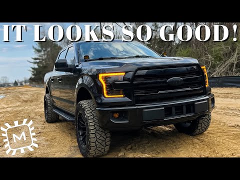 Видео: Установка янтарных дневных ходовых огней Morimoto XB LED Headlights - Ford F150