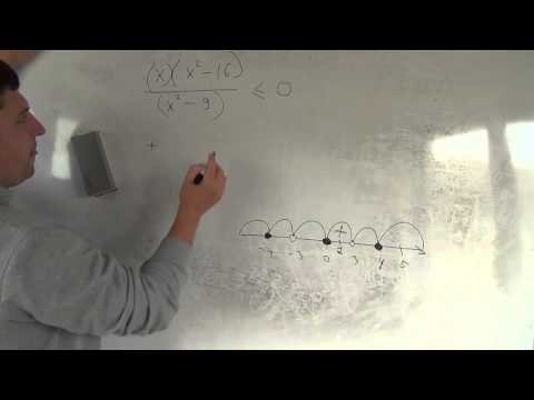 Видео: Алгебра 9 класс. 8 октября. неравенства метод интервалов для дробей #4