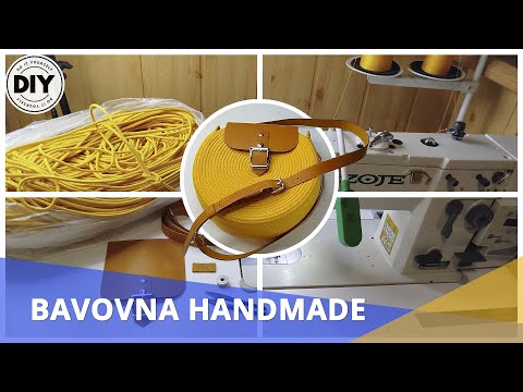 Видео: Круглая жёлтая сумка из хлопкового шнура DIY