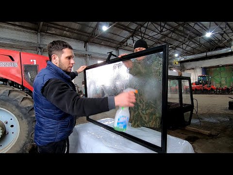 Видео: МТЗ 80 Полевая сварка Красим двигатель и тонируем стекла в кабине (13 часть)