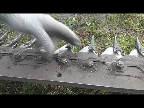 Видео: Немного о регулировки косилки "Уралец"