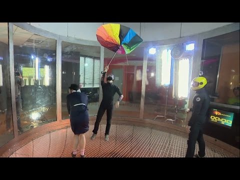 Видео: Испытательный полет Мери Поппинс. Mary Poppins umbrella test flight.