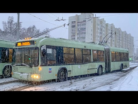 Видео: Тралейбус Мінска АКСМ-333, парк №5618, маршрут №3