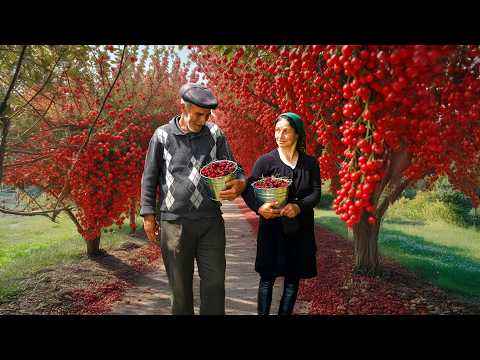 Видео: Счастливая пожилая пара в горной деревне вдали от цивилизации