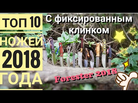 Видео: ТОП 10 НОЖЕЙ с фиксированным клинком 2018 / Лучшие фикседы канал Forester