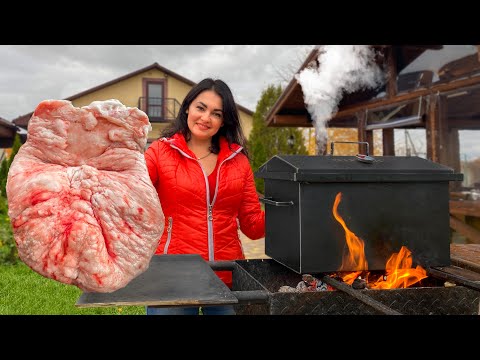 Видео: 7КГ Вкусного Копченого Бараньего Курдюка! Лучший завтрак с пользой для здоровья