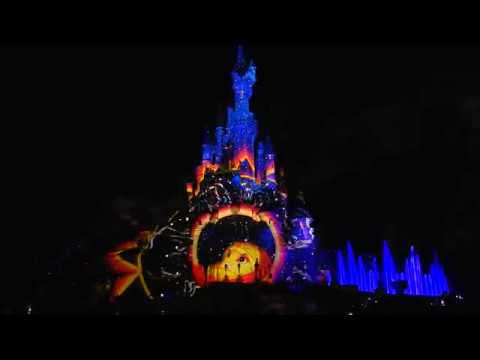 Видео: Диснейленд Париж март 2018 Лазерное Шоу