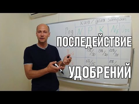 Видео: Эффективность применения минеральных удобрений в действии и последействии