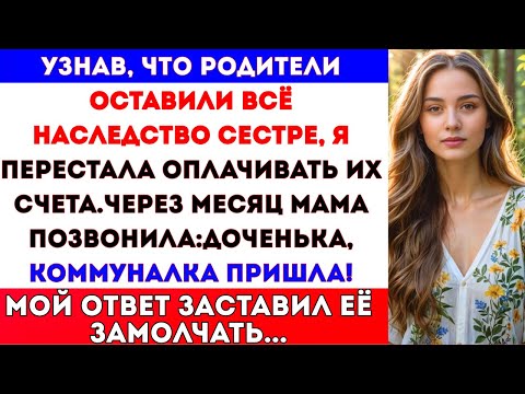 Видео: «Родители отдали всё сестре, я перестала помогать — через месяц мама позвонила!»#viral