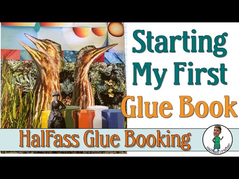 Видео: Я решила завести случайный альбомчик с клеем! Пойдём со мной в #gluebook!