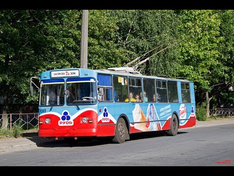 Видео: Житомирский троллейбус: ЗиУ-682Г №1061 - Обзор