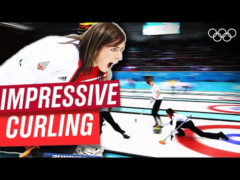 Видео: Лучшие броски в кёрлинге на Олимпийских играх! 🥌