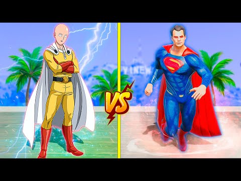 Видео: САЙТАМА vs СУПЕРМЕН (GTA V) джони жони