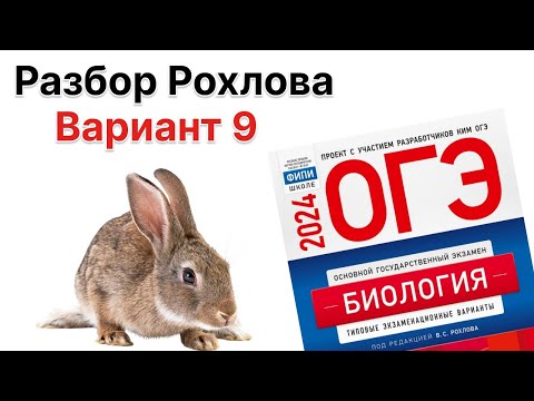 Видео: Разбор 9 варианта Рохлова 2024 г. | ОГЭ по БИОЛОГИИИ