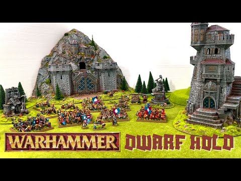 Видео: Строительство крепости гномов WARHAMMER