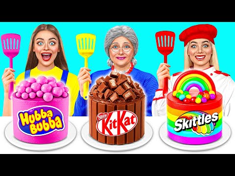 Видео: Кулинарный Челлендж: Я против Бабушки | Потрясающие Кулинарные Рецепты от Jelly DO Challenge
