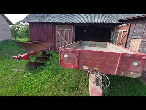 Видео: Т-25 и прицепы.  Vestas AB  и самодельные.