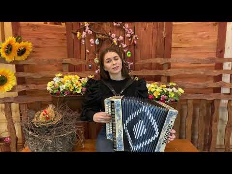 Видео: Диана Гранкина - "Горит свечи огарочек"! Песни под гармонь!