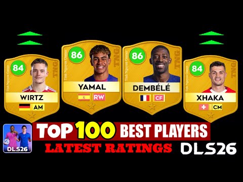 Видео: DLS 26 |🔥 ПОСЛЕДНИЕ РЕЙТИНГИ ТОП-100 ЛУЧШИХ ИГРОКОВ DLS 26! В ролях: Роналду, Месси, Ямал, Мбаппе…