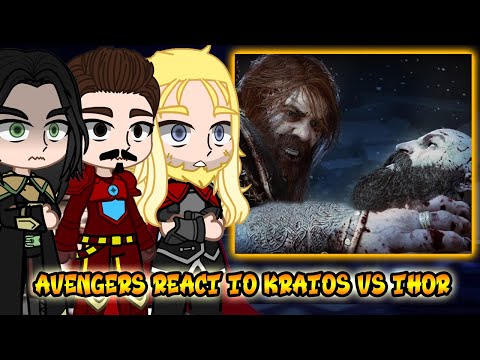 Видео: Реакция Мстителей на сражение Кратоса и Тора — Gacha React