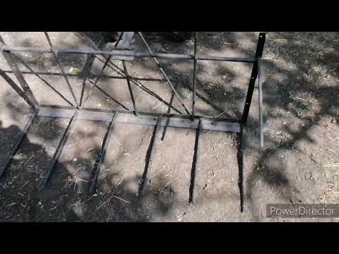 Видео: #76. Самодельная волокуша к мотоблоку. Размеры.