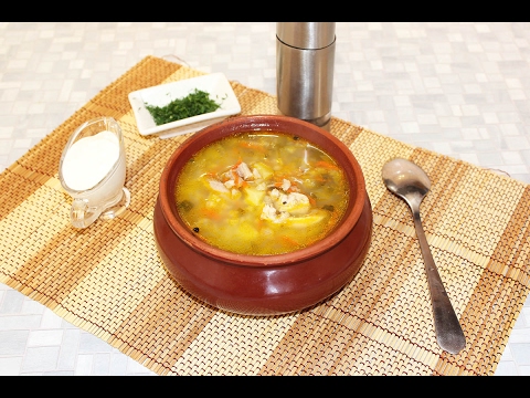 Видео: Рассольник с перловкой. Рецепт рассольника на курином бульоне.