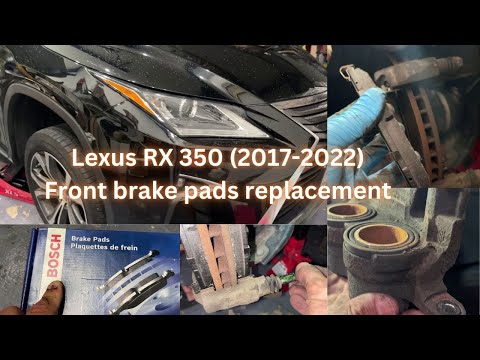 Видео: Замена передних тормозных колодок Lexus RX 350 (2017-2022)
